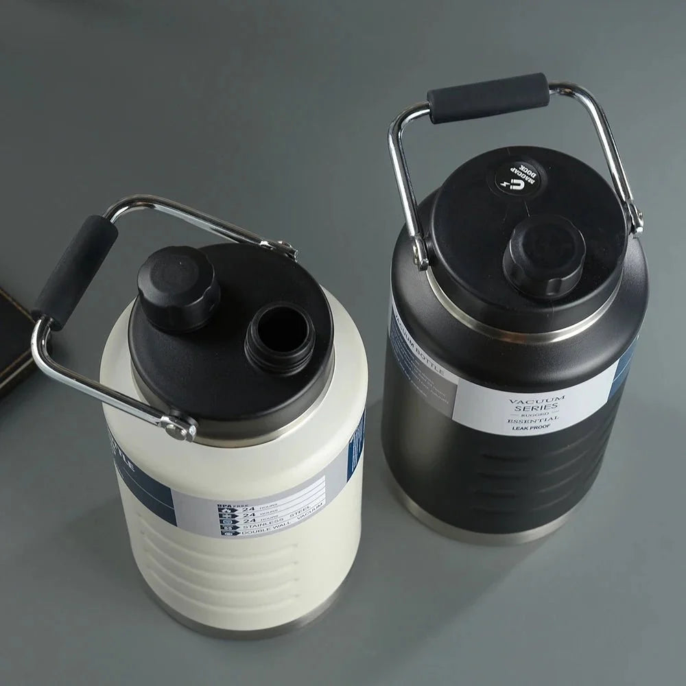 1.5L Large capacity vacuum flask, 304 stainless steel vacuum bottle, Outdoor portable water bucket, Handheld sports water bottle
