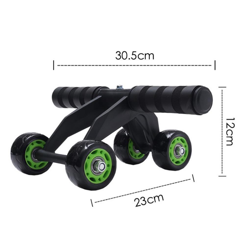 Four-Wheeled Abdominal Roller Home Core Exercise Fitness Equipment