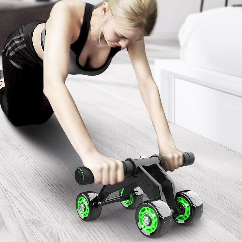 Four-Wheeled Abdominal Roller Home Core Exercise Fitness Equipment
