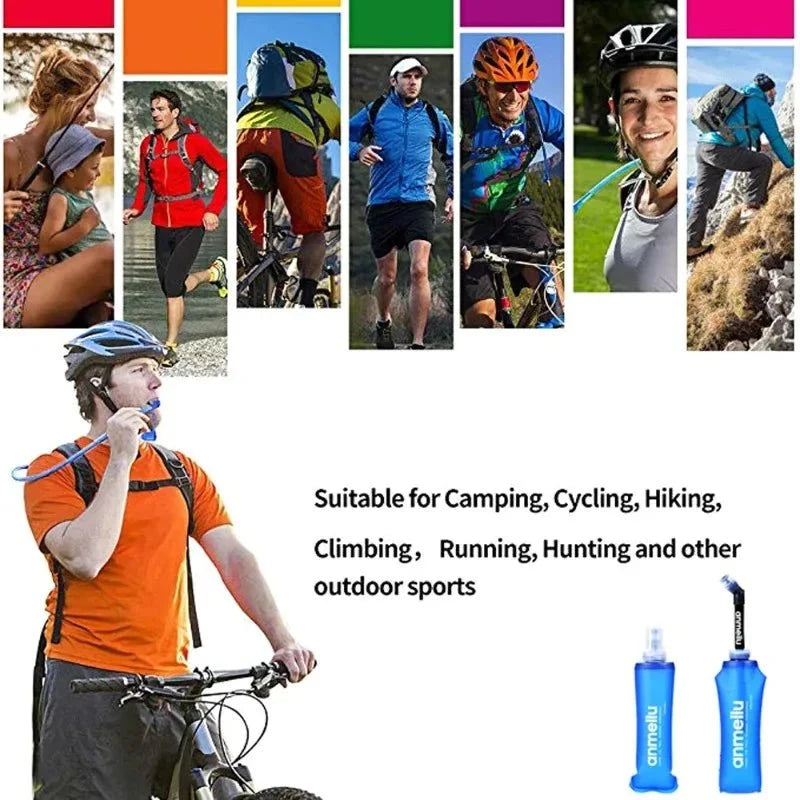 17oz Soft TPU Foldable BPA-Free Water Bottle Outdoor Sports