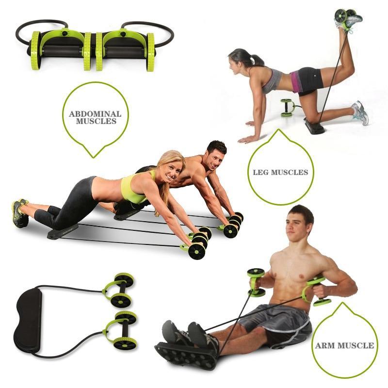 Multi-Functional Roller Wheel Abdominal Arm Waist Leg Exercise Trainer