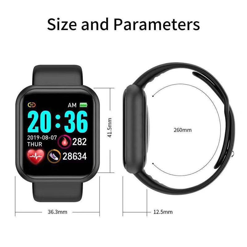 D20 Pro Smartwatch for Women Men Heart Rate Sports Tracker
