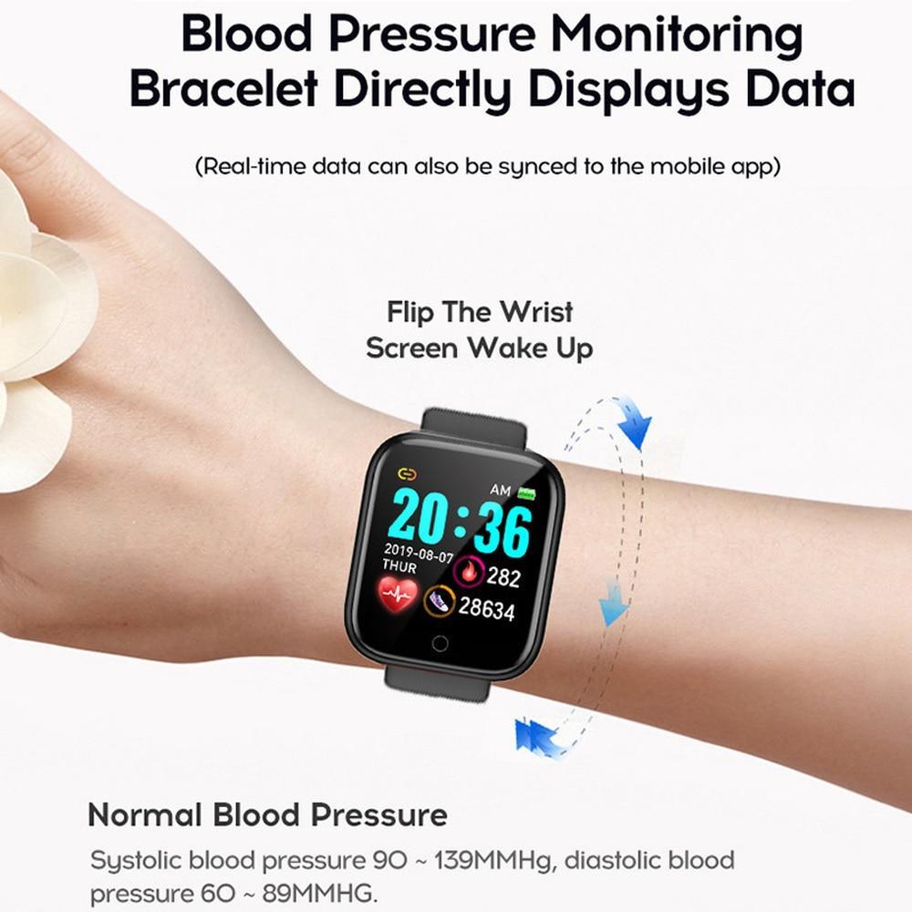 D20 Pro Smartwatch for Women Men Heart Rate Sports Tracker