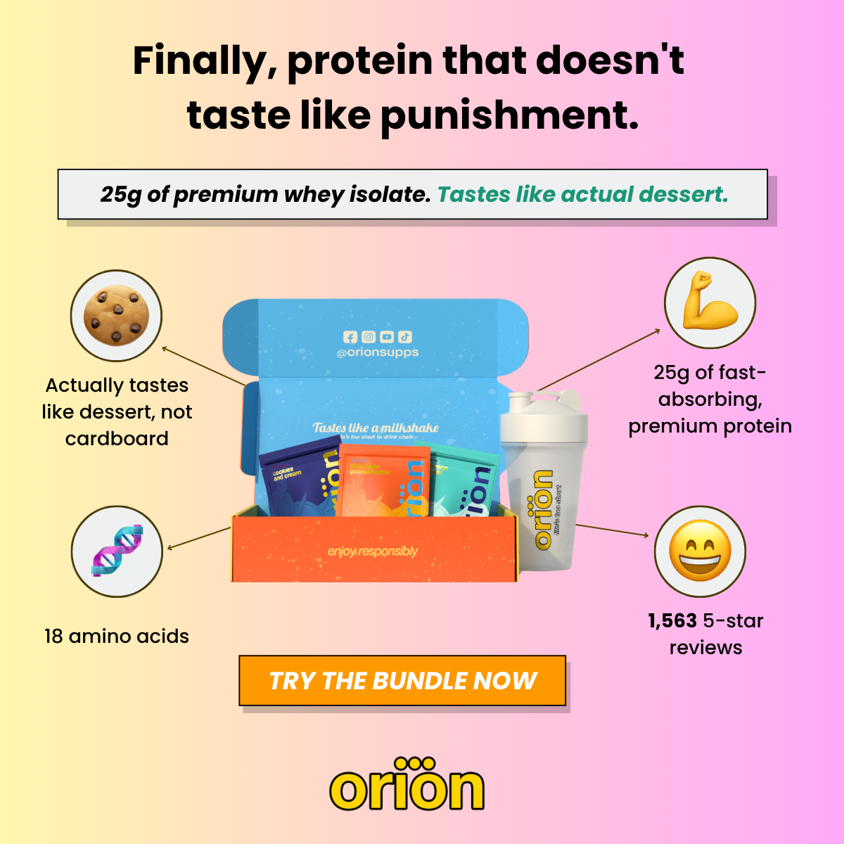 9 Loaded Protein Samples with Shaker Bottle Fitness Bundle