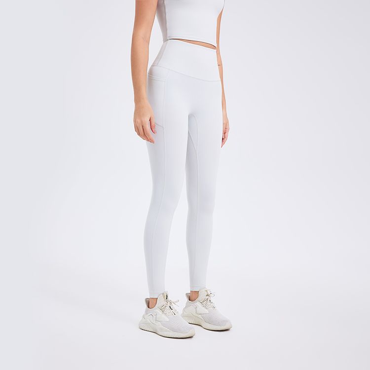 Zero Sense Seamless Yoga Pants Nude Feel Side Pocket