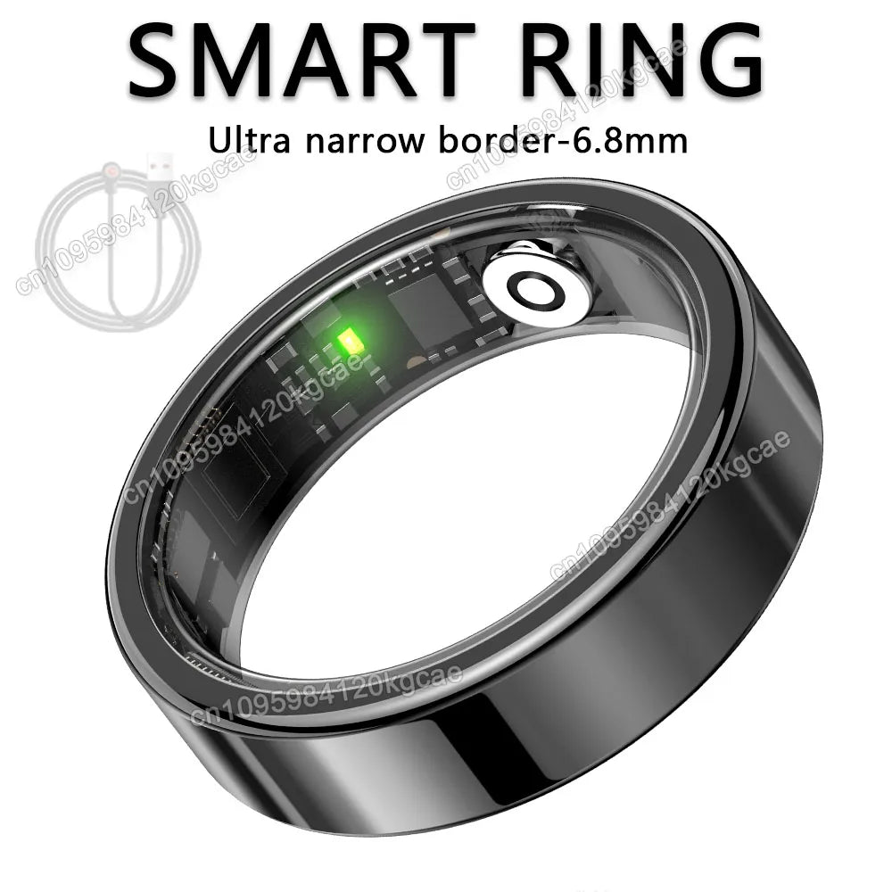 2026 Smart Ring Blood Pressure Heart Rate Sleep Monitoring