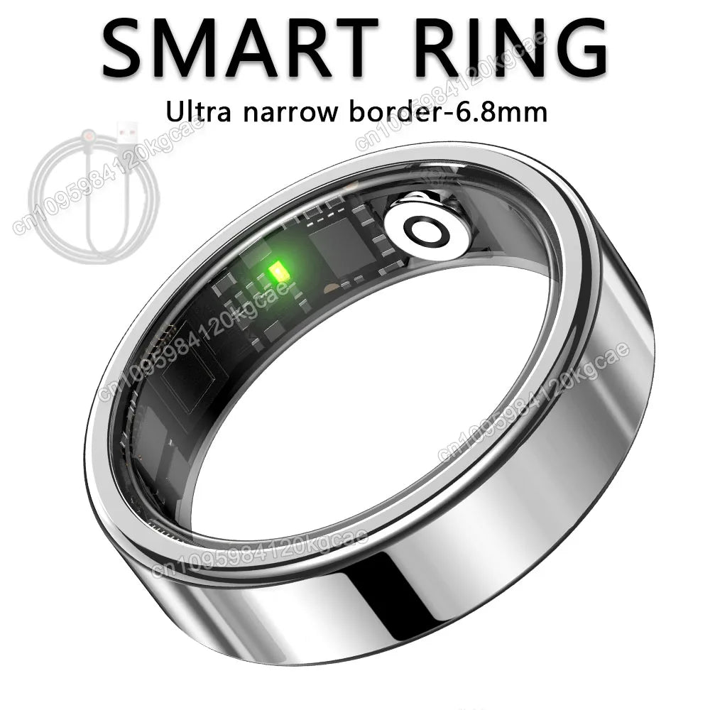 2026 Smart Ring Blood Pressure Heart Rate Sleep Monitoring