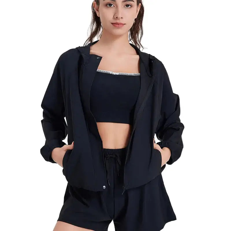 Women's Anti-UV Running Jacket - UPF50+ Quick Dry Hoodie
