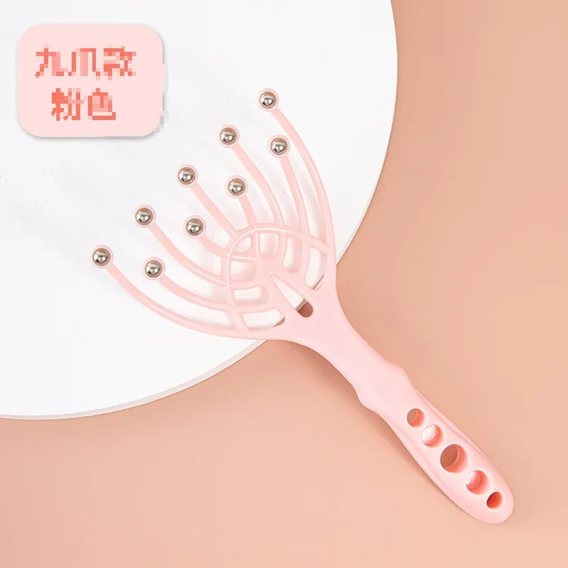 Nine Claw Scalp Massager Head Massage Ball Relaxation Comb