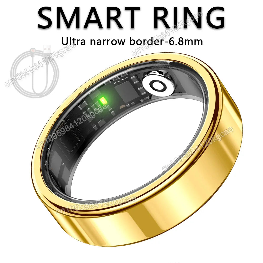 2026 Smart Ring Blood Pressure Heart Rate Sleep Monitoring