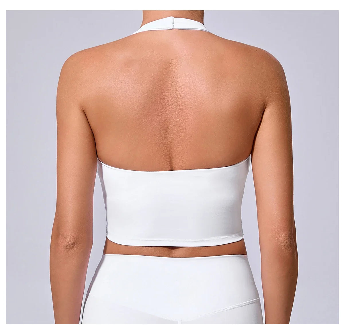 Ladies Sports Bra Sexy Hanging Neck High Support Impact Yoga Underwear Running Fitness Gym Push Up Workout Bra Padded Bralette
