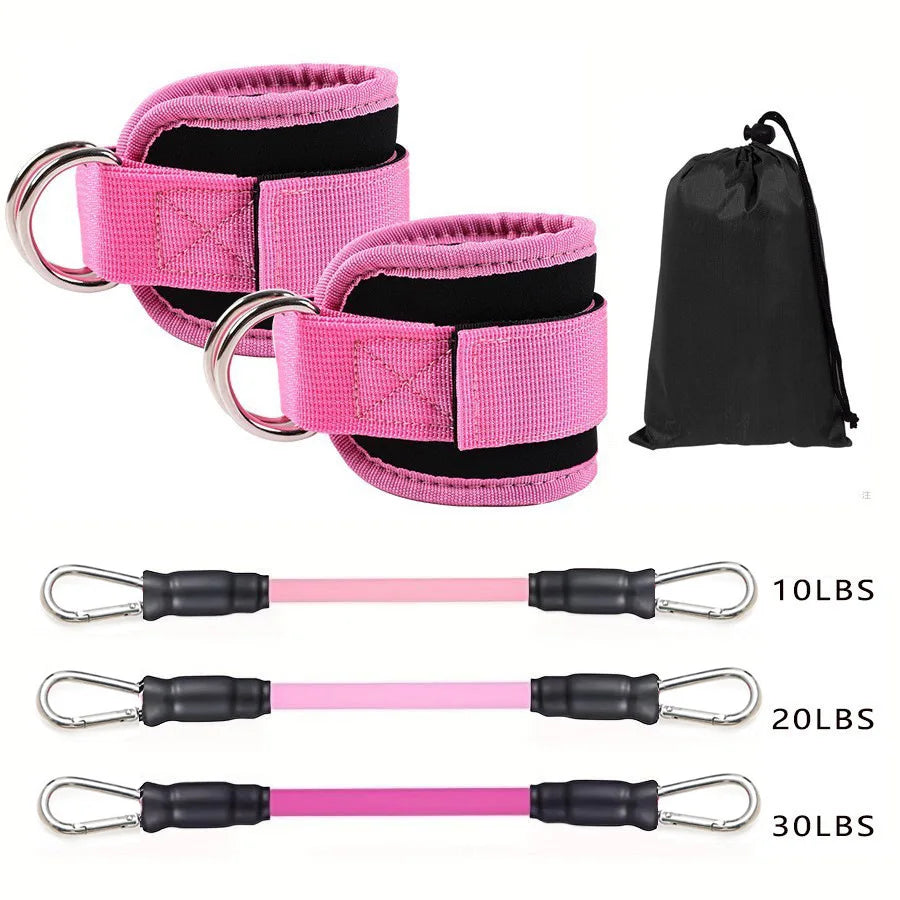 Ankle Strap Resistance Bands Set for Gym Fitness Workouts