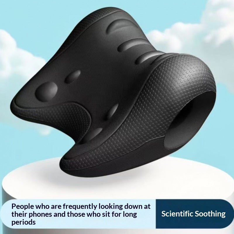 Cervical Neck Relaxer Pillow Foam Traction Support for Comfort