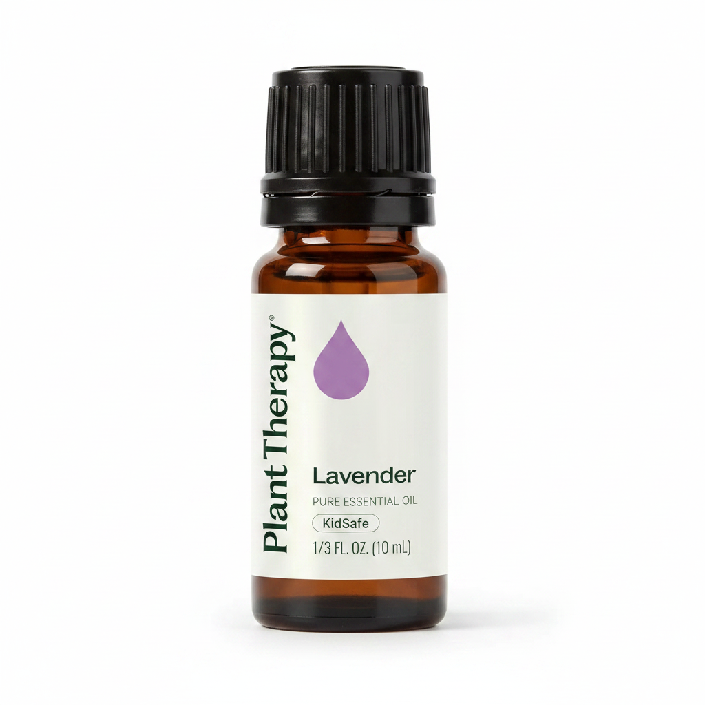 Plant Therapy Lavender Pure Essential Oil KidSafe Calming & Relaxing 1/3 FL OZ (10 mL)