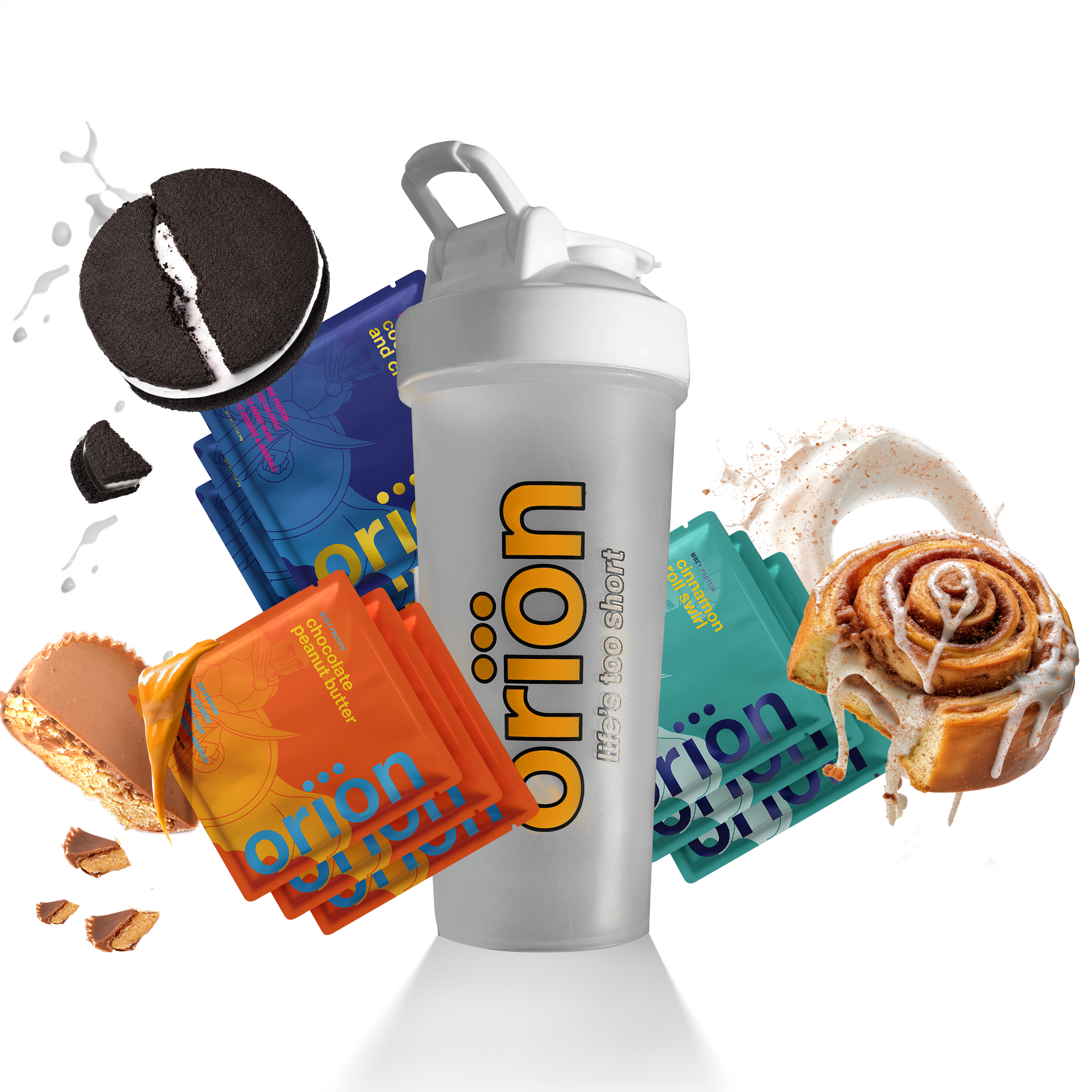 9 Loaded Protein Samples with Shaker Bottle Fitness Bundle