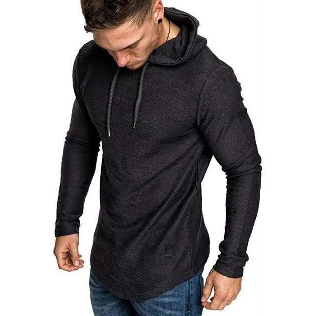 New Men's Solid Color Fashion Sweatshirt Hoodie