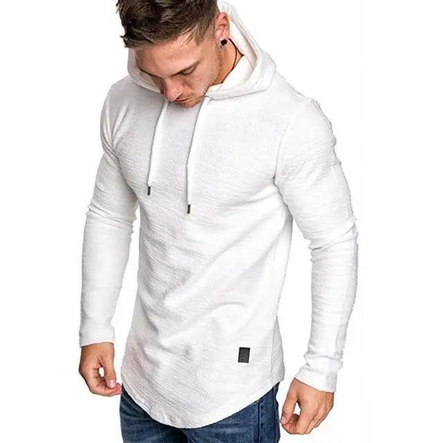 New Men's Solid Color Fashion Sweatshirt Hoodie