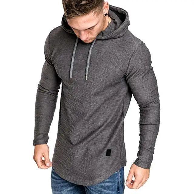 New Men's Solid Color Fashion Sweatshirt Hoodie